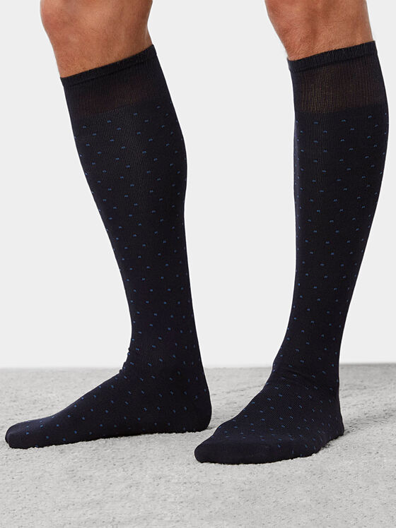 Чорапи DAILY в тъмносин цвят - 1
