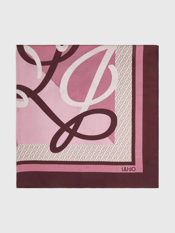 Logo Print Square Scarf - 2