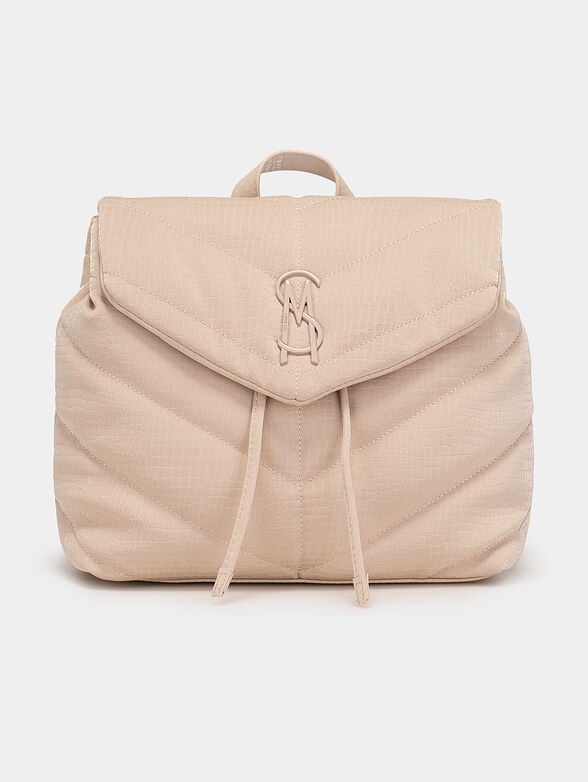 BSANNAH beige backpack with quilted effect - 1