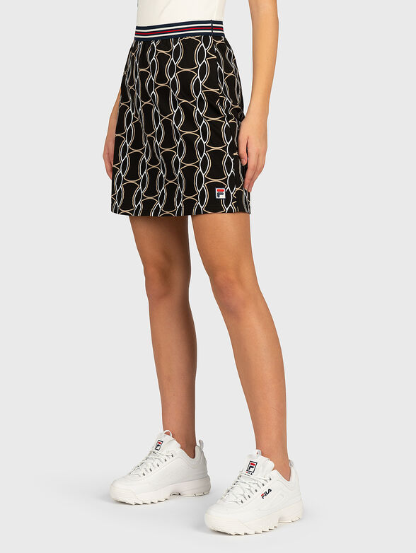 HADRIA Skirt with contrasting print - 1
