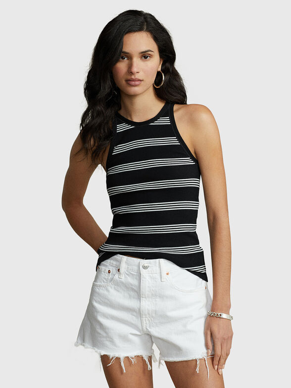 Striped top of elastic rips - 1