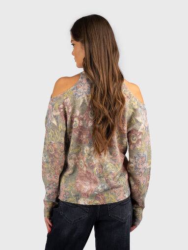Floral print sweater - 3
