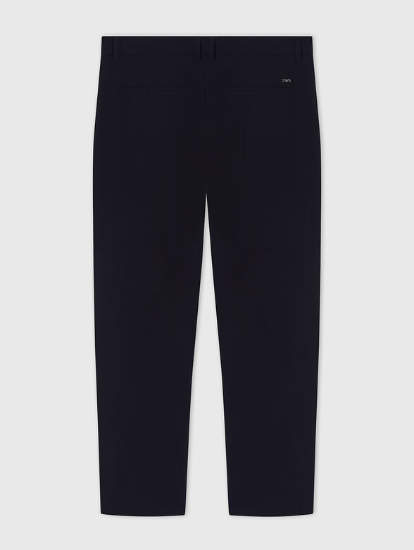 Dark blue pleated pants - 3