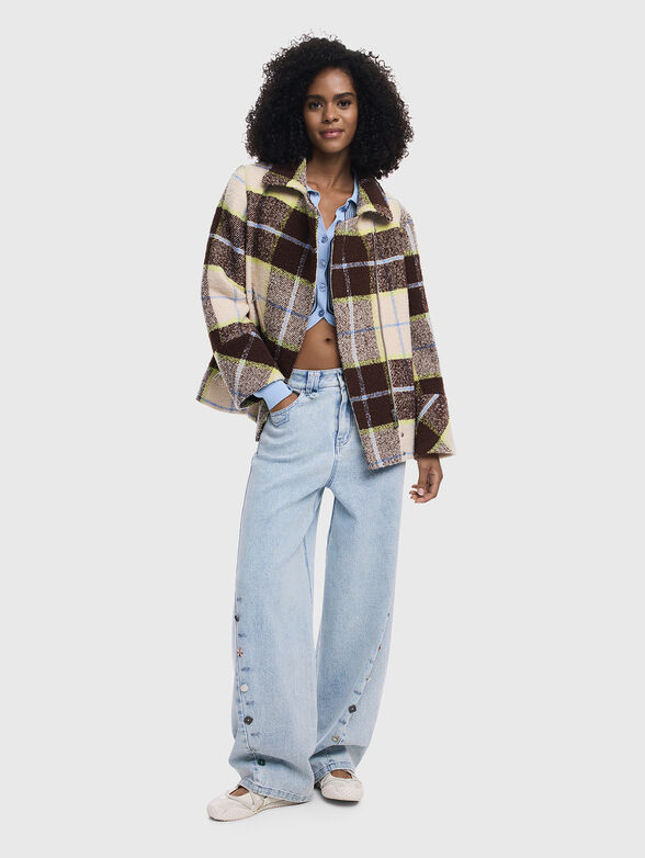 Checked short coat - 2