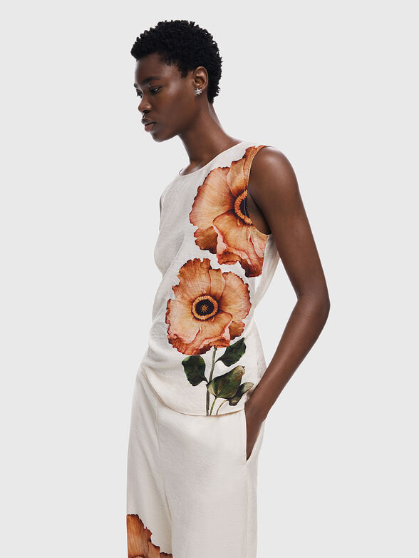 Trousers with floral print - 3