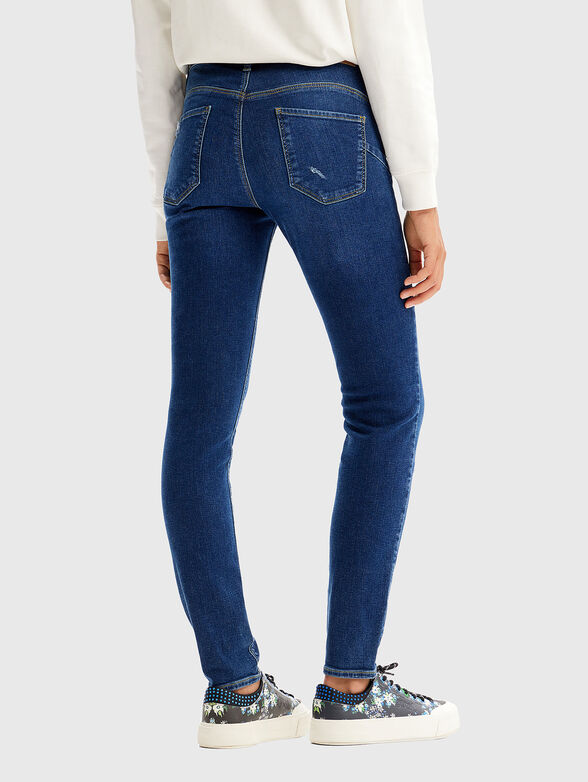Embroidery skinny jeans - 2
