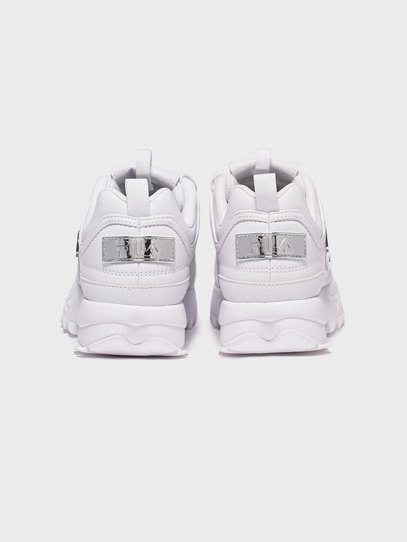 DISRUPTOR white sneakers with purple accents - 3