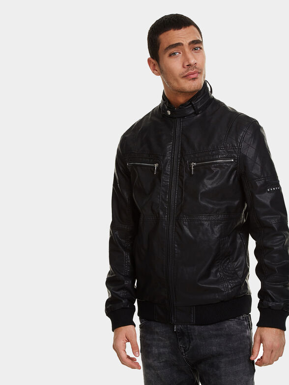 AQUILES Faux leather biker jacket - 2
