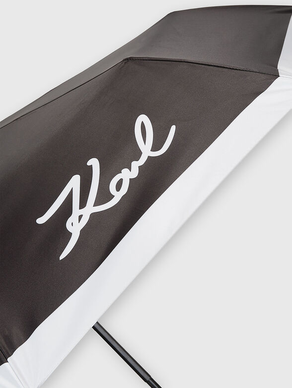 K/SIGNATURE umbrella with contrast edging and logo - 4