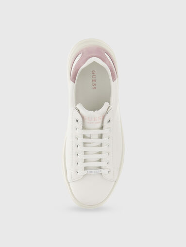 ELBINA white sneakers with contrasting elements - 5