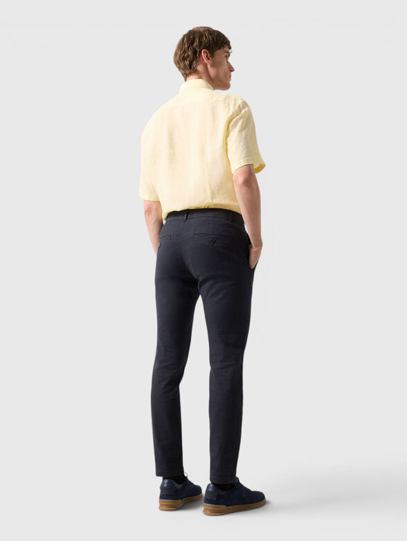 Linen and cotton blend trousers - 2