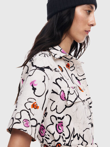 Dress with drawn flowers - 3