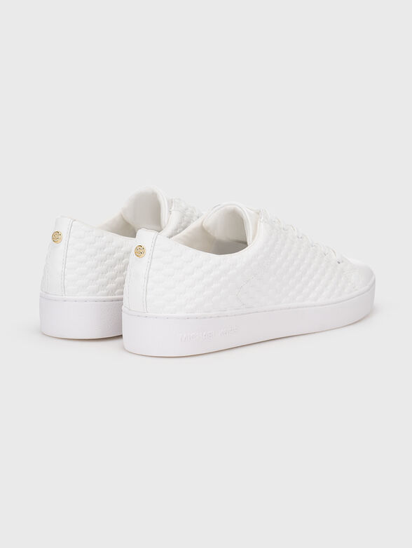White leather sports shoes - 3