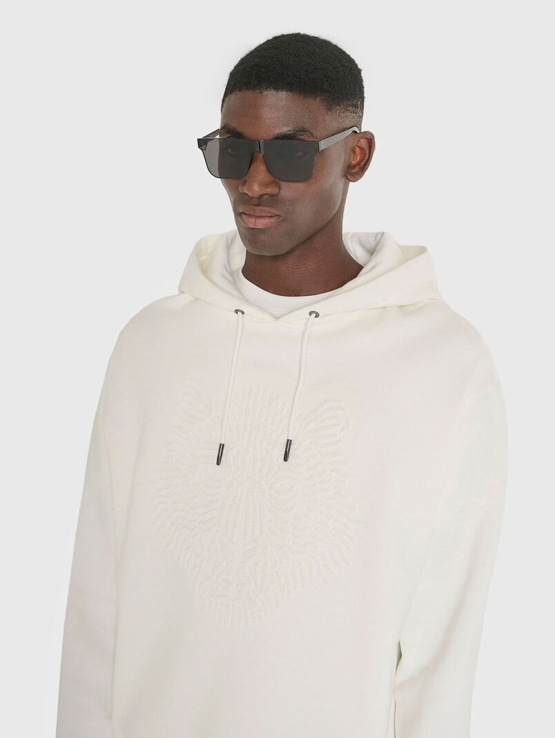 Cotton sweatshirt with logo accent - 3