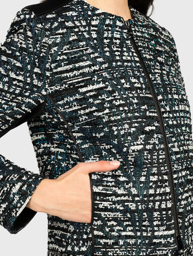 Boucle jacket with glamorous threads - 3