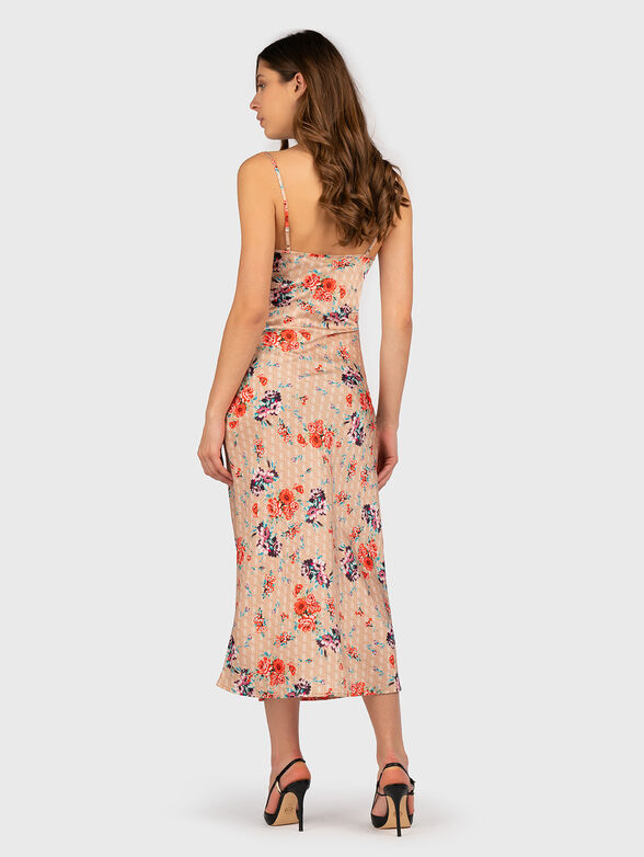 AKILINA midi dress with floral accents - 2