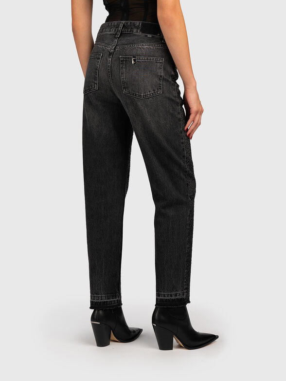 Black jeans with rhinestones - 2