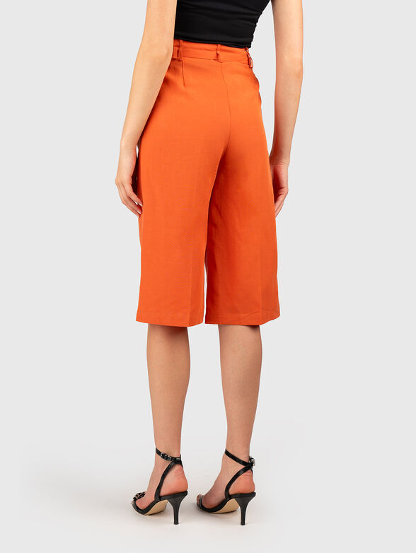 Linen blend shorts - 2