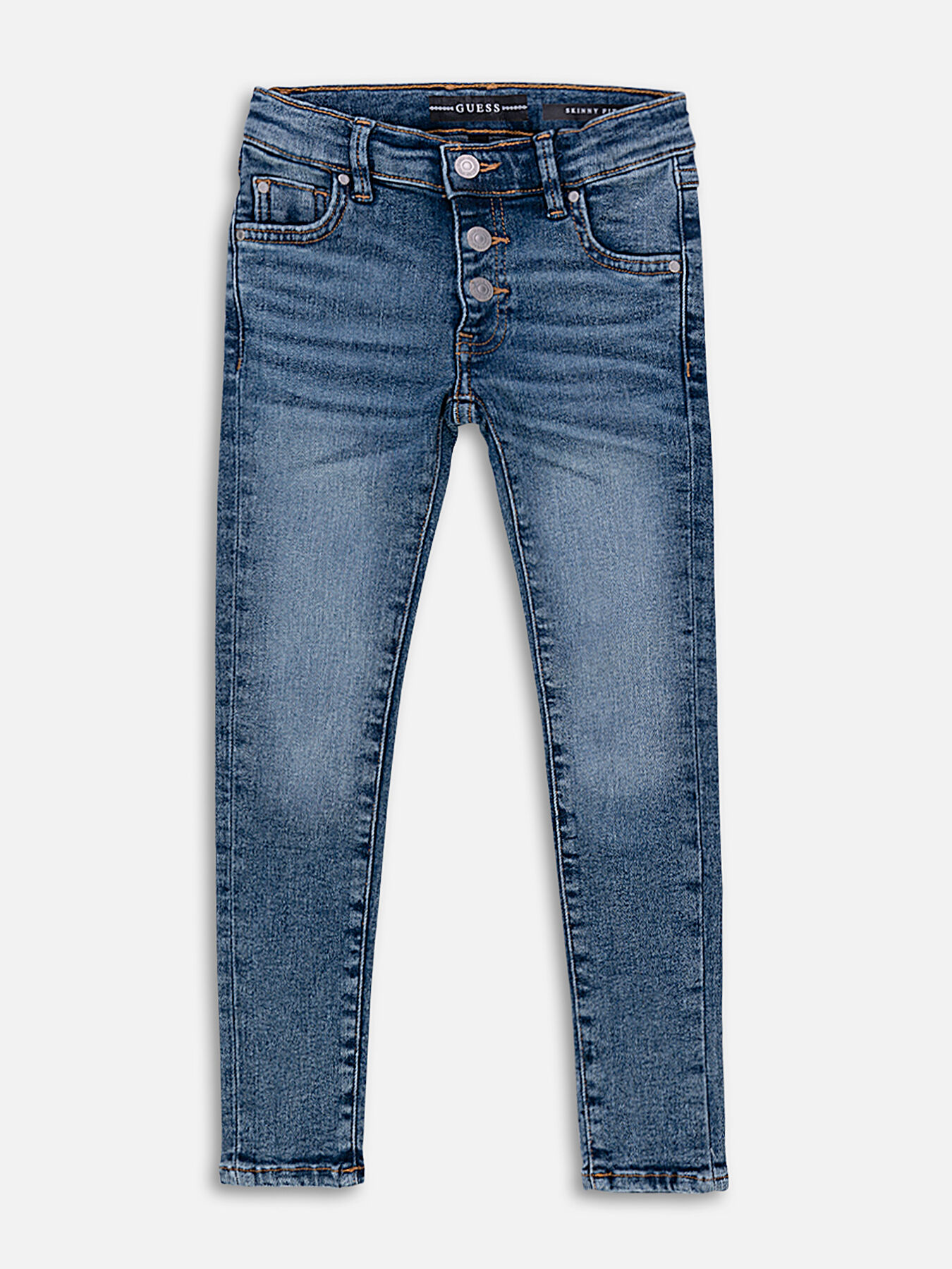 Dark blue guess jeans top