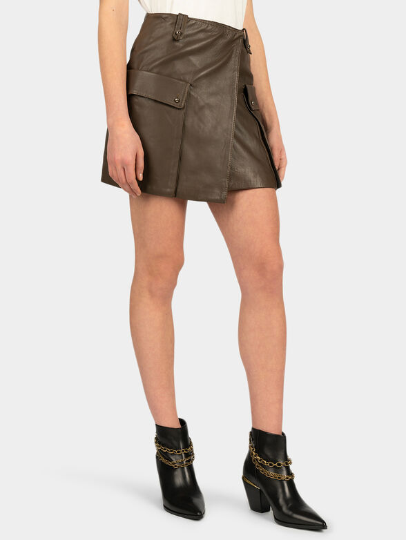 PLONGE leather skirt - 1