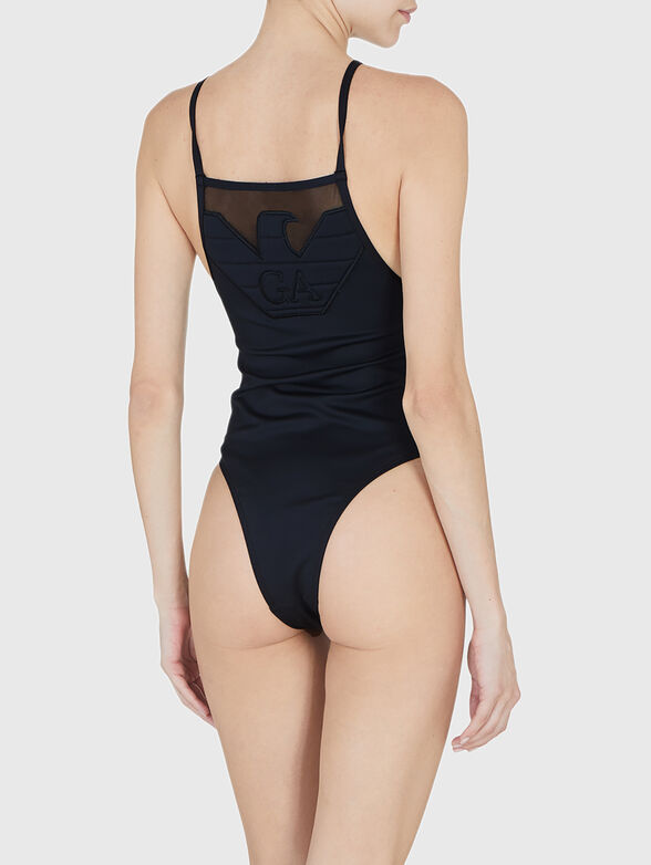 One piece swimsuit with logo accent - 2