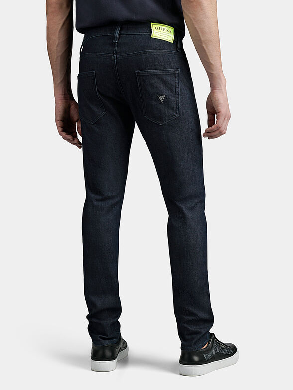 CHRIS Dark blue jeans with neon accents - 2