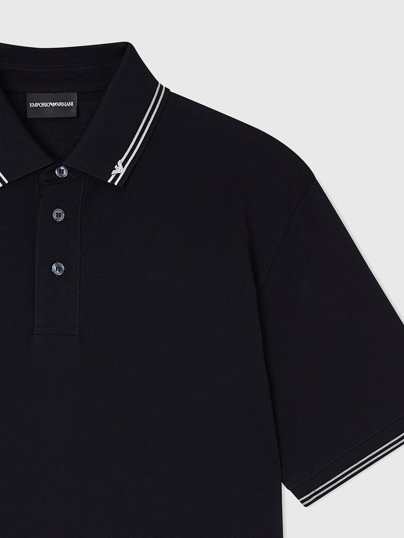 Dark blue polo-shirt - 3