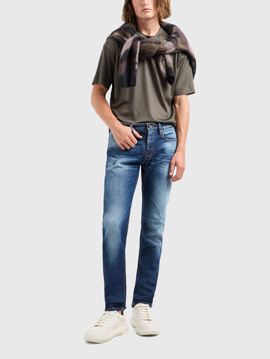 Blue jeans with washed effect - 5