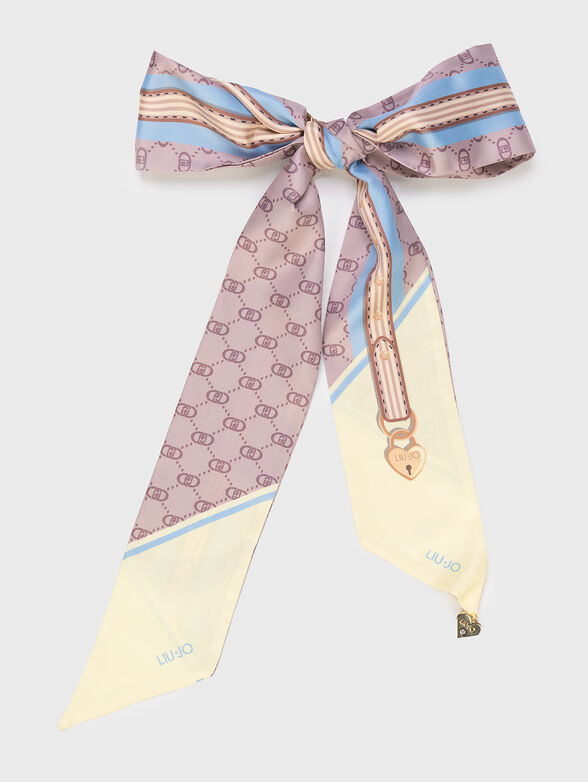 Scarf with floral print - 1