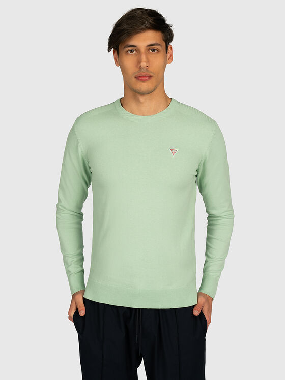 Пуловер JARRETT в зелен цвят - 1