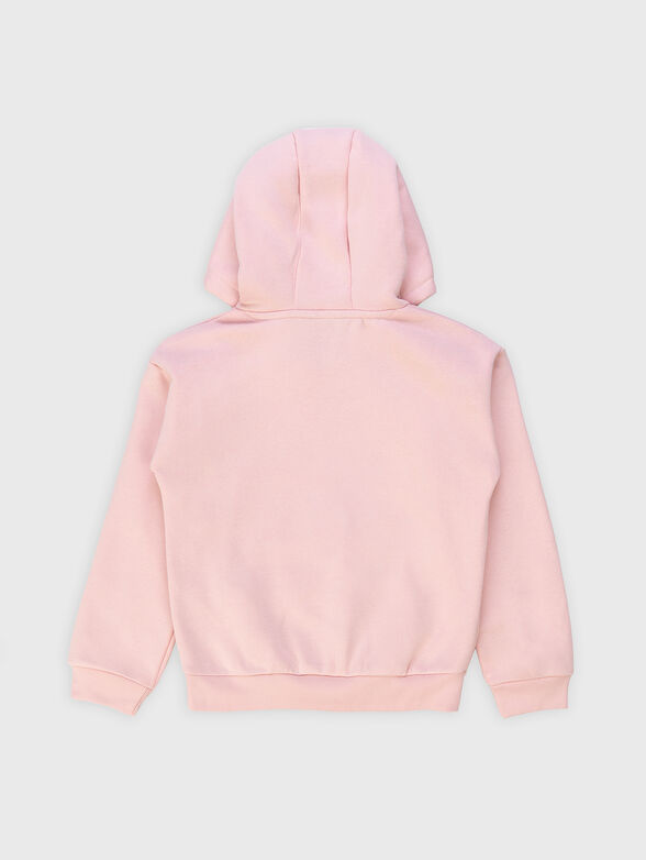 Pink sweatshirt with triangle logo - 2