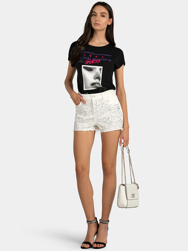SANDRA T-shirt with asymmetric hem - 5
