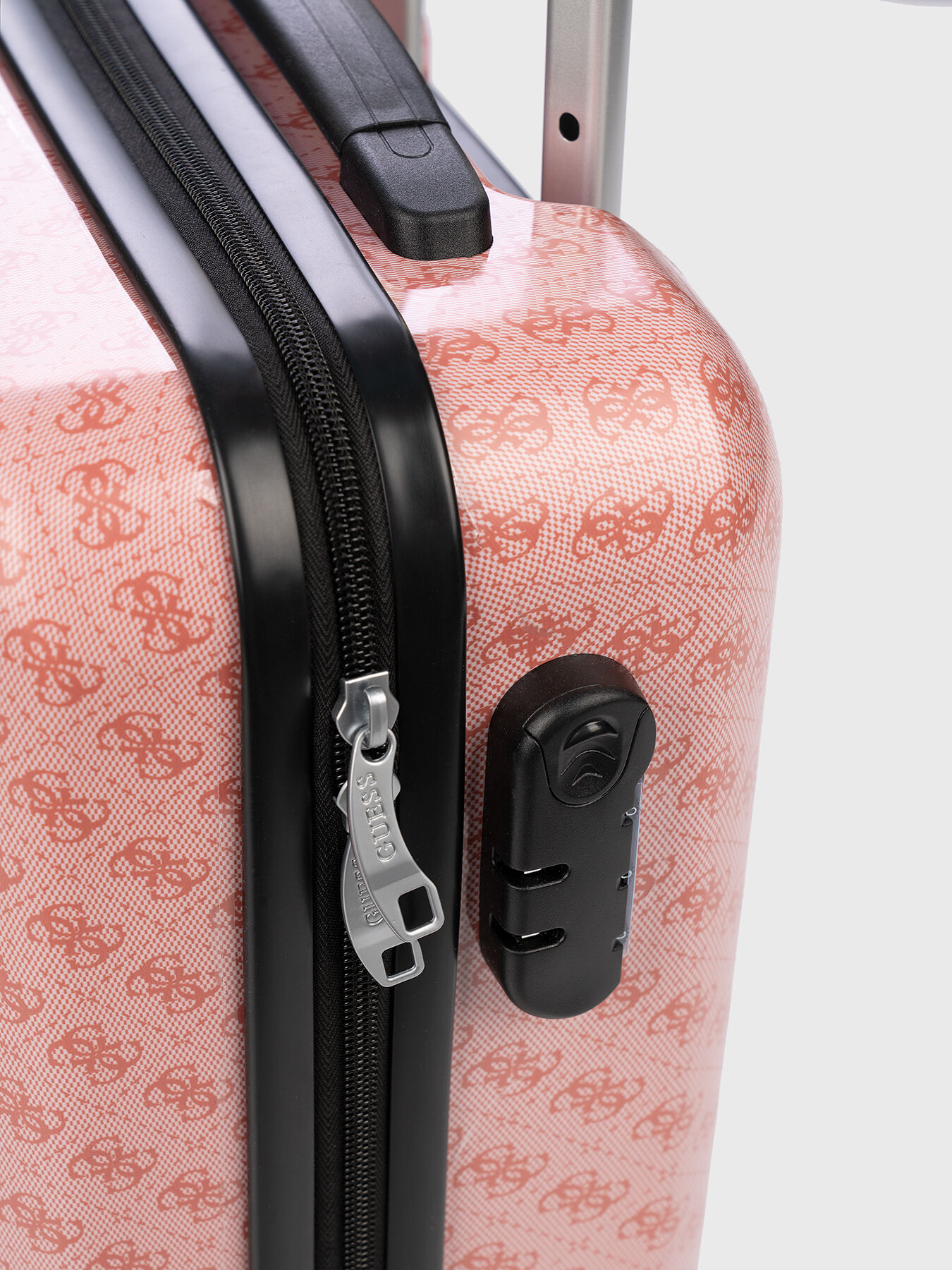 Suitcase with 4G monogram print brand GUESS