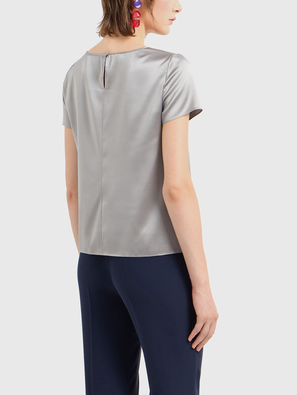 Short sleeved silk blouse - 3