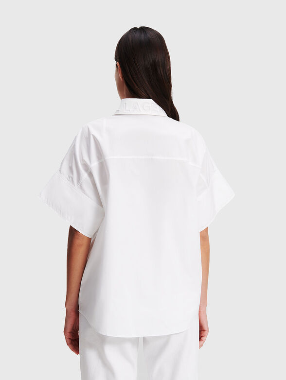 Black shirt with logo embroidery - 3