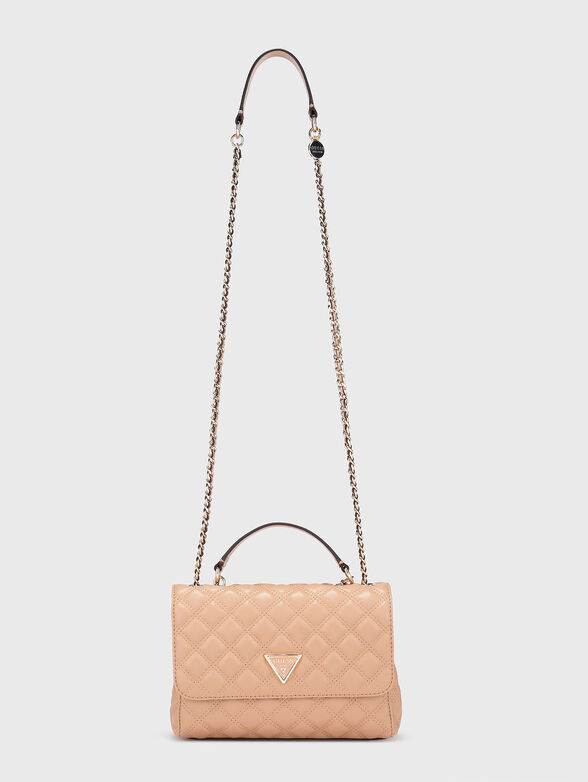 GIULLY bag with quilted effect in beige - 2