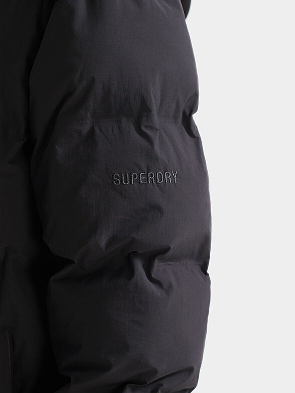 Jacket with quilted effect and hood - 6