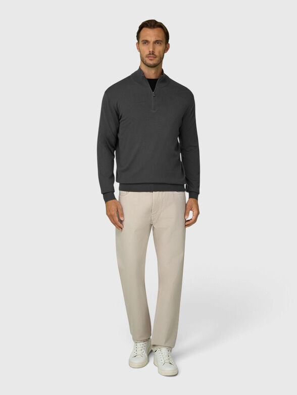 Wool zip jumper - 2