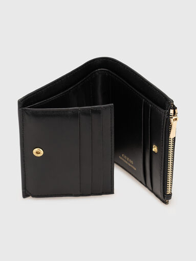 Wallet with gold logo - 4