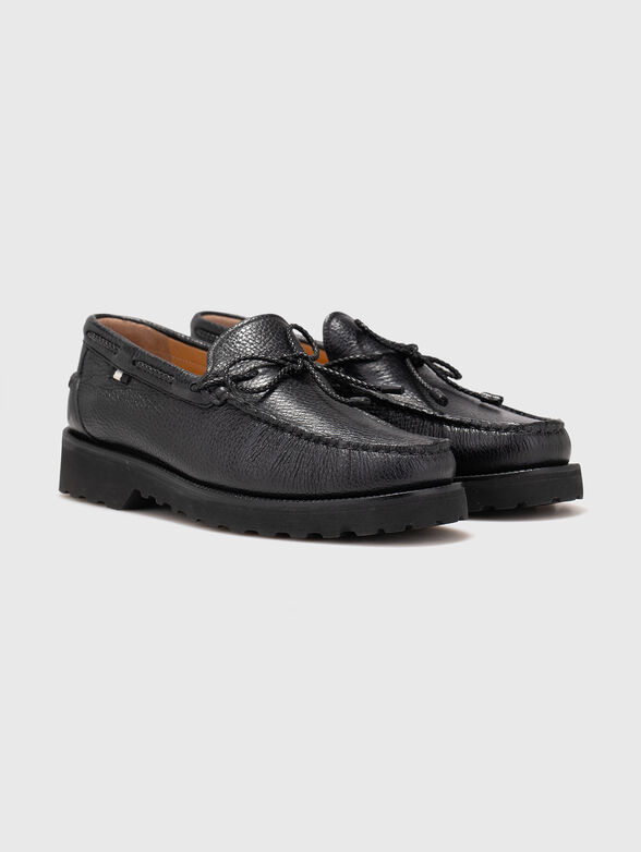 Black leather shoes - 2