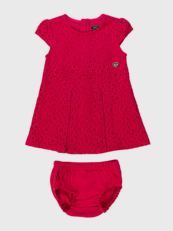Red lace dress - 1