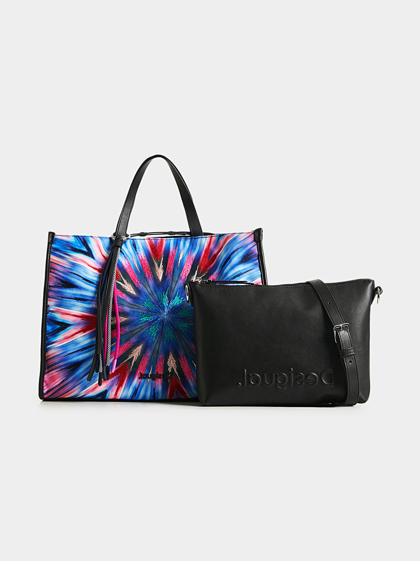 2 in 1 bag with multicolor print brand DESIGUAL Globalbrandsstore en