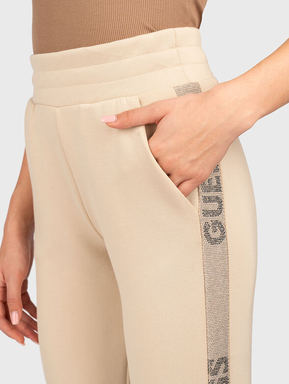 VICTOIRE SCUBA sweatpants in beige - 2