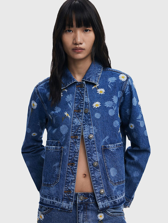 DAISY printed denim jacket - 1