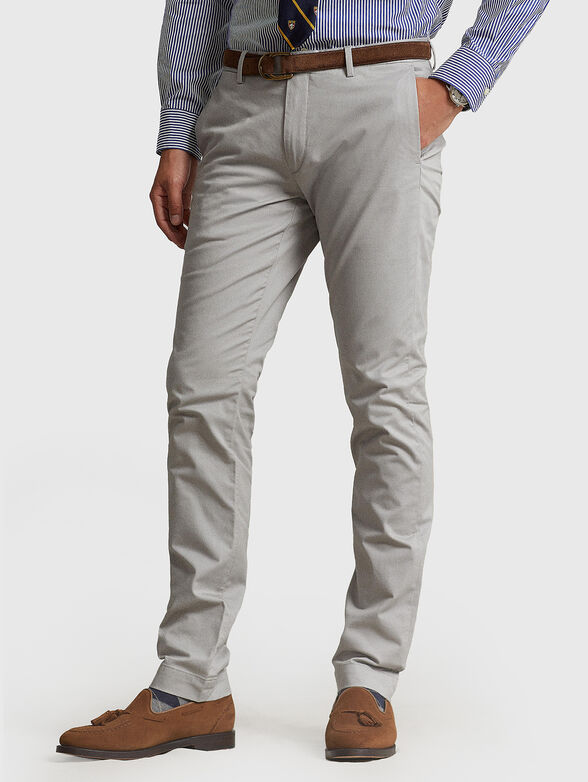 Grey chino pants - 1
