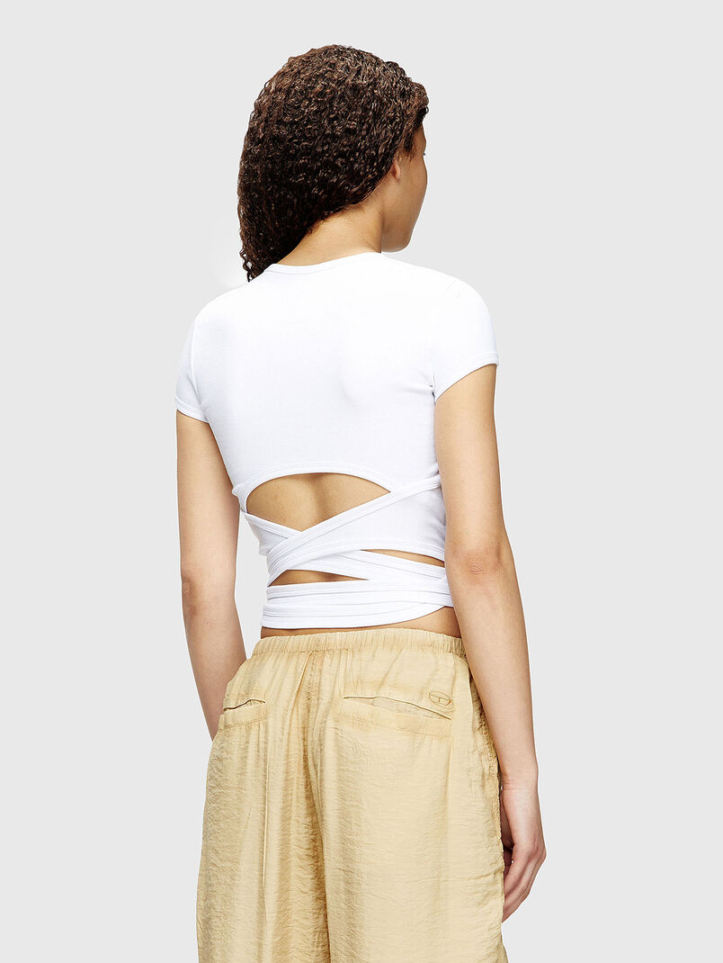 T-BUNNY-TAIL cotton T-shirt with accent back - 3