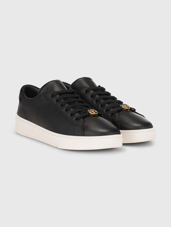 RYVER black sneakers with metal detail - 2