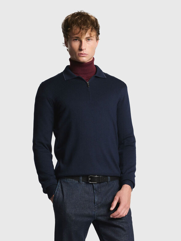 Polo shirt in wool - 1