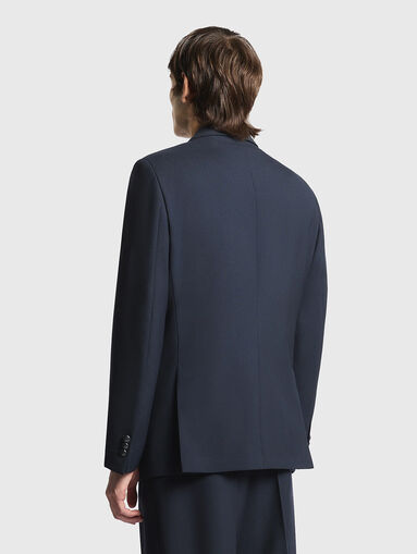 Single-breasted wool jacket - 3