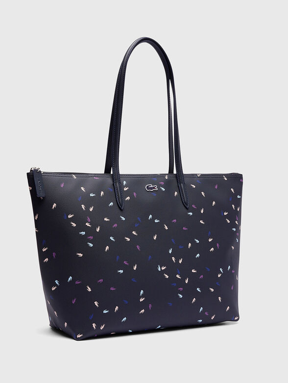 Large tote bag with multicolor logo print - 4